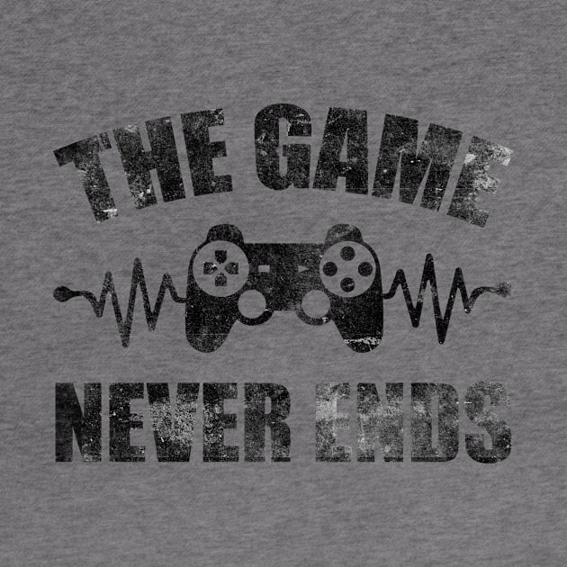 game never ends heartbeat controller gamer quote gaming by jodotodesign